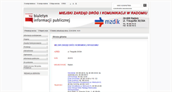 Desktop Screenshot of bip.mzdik.pl